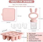 Baby Breastmilk Popsicle Molds & Baby Fruit Feeder, Infant Food Freezer Tray - Image 2