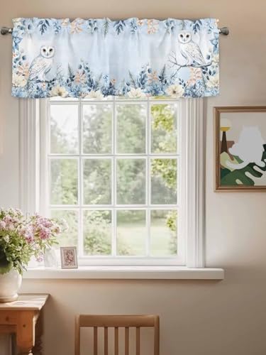 Vandarllin Blue Christmas Valance Curtains - Image 3