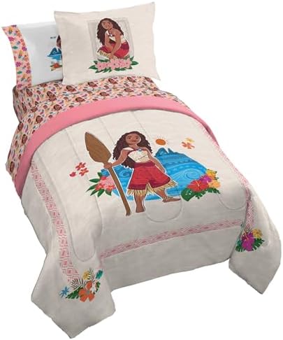 Disney Moana Twin Comforter Set 5 Piece Kids Bedding by JayFranco