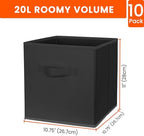 Criusia Storage Cubes, 11 Inch Clothes Storage Bins - Image 2