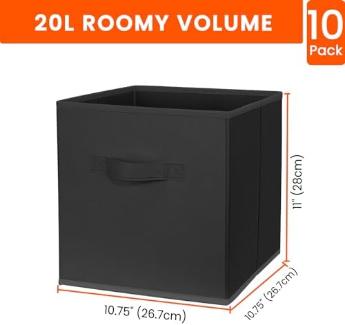 Criusia Storage Cubes, 11 Inch Clothes Storage Bins - Image 2
