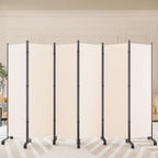 SUNALLY Room Divider Privacy Screens, 6 Panels Dividers by SUNALLY