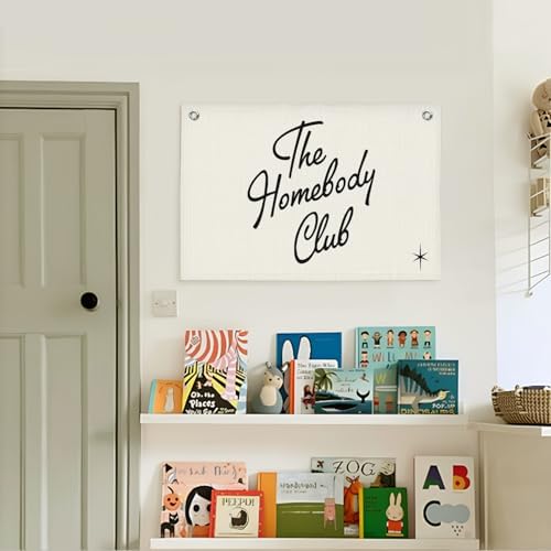 Lacama The Homebody Club Flags Banner, Trendy College Dorm Bedroom Wall Art - Image 2