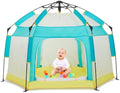 Bend River Baby Playpen with Canopy, Hexagon Toddler Beach Tent by BendRiver