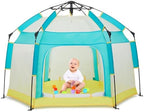 Bend River Baby Playpen with Canopy, Hexagon Toddler Beach Tent by BendRiver