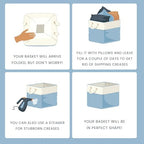 OrganiHaus 12x12 Cube Storage Bins, Rope Handles - Image 6