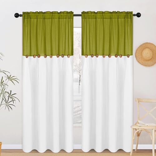 FRAMICS Farmhouse Cotton Linen Curtains - Image 2