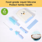 Travel Bottle Washing Kit with Storage Case, 7-in-1 Baby Travel Bottle Cleaner - Image 5