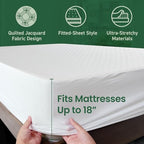 SafeRest Sleepure Waterproof Mattress Protector Full Size - Image 3