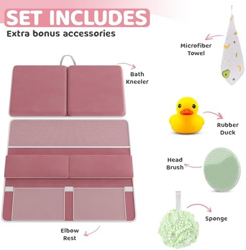 Bath Kneeler & Elbow Kneeling Rest Pad Set - Image 2