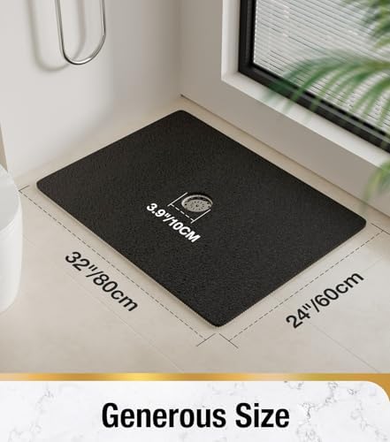 HITSLAM Shower Mat, 32 x 24 Inch Non Slip Bath Mat - Image 2