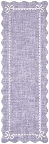 GarveeHome Scalloped Hallway Runner Rug 2x6 Non Slip Bedroom Rugs - Image 5