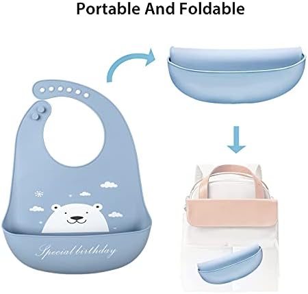 Baby Silicone Feeding Bibs - Image 5