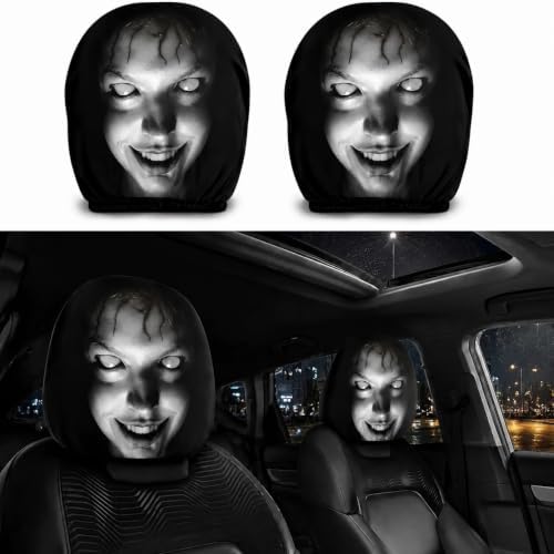 2PCS Ghost Face Headrest Covers – Scary Headrest Covers by Unknown