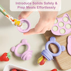 Baby Breastmilk Popsicle Molds & Baby Fruit Feeder, Infant Food Freezer Tray - Image 6