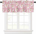 Pink Christmas Valance Curtains by VandarllinHomeKitchenDecor