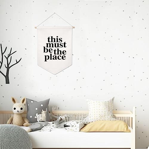 This Must Be The Place Wall Hanging, Linen Wall Art, Linen Wall Banner - Image 5