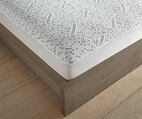 Queen Mattress Protector by PURE BAMBOO, Waterproof, Charcoal Fiber - Image 3