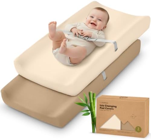 2-Pack Baby Changing Pad Cover for Girl by KeaBabies