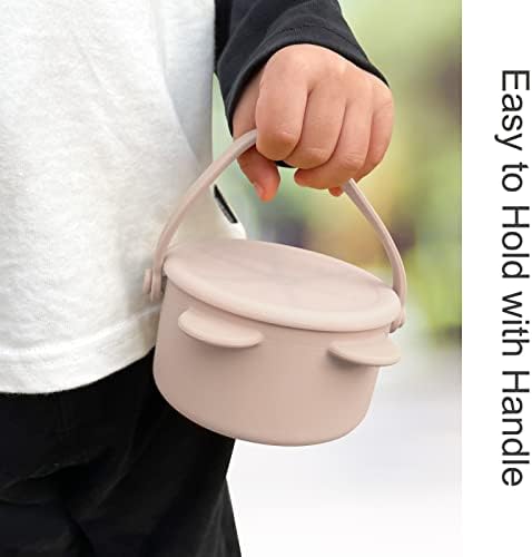 Silicone Snack Cups for Toddlers, Toddler Snack Containers, Baby Treat Catcher - Image 4