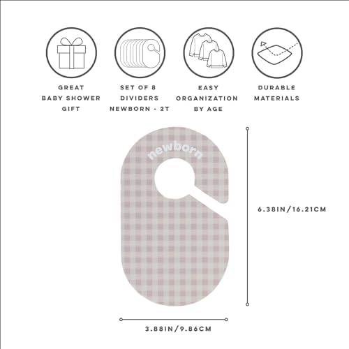 3 Sprouts Baby Closet Dividers, Newborn to 2T, 8 Piece Set - Image 3