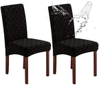 Genina Waterproof Dining Chair Covers Set of 2 Parsons Chair Slipcovers by Genina