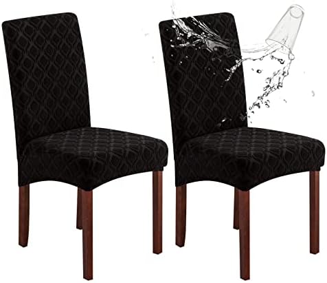 Genina Waterproof Dining Chair Covers Set of 2 Parsons Chair Slipcovers by Genina