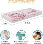 Custom Baby Girl Minky Crib Bedding Set, Elephant Bedding 3 Pcs Set - Image 3
