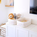 Woven Rope Baskets for Organizing, 3 Pack, 15.5 x 11 x 5.5" Storage Bins - Image 3