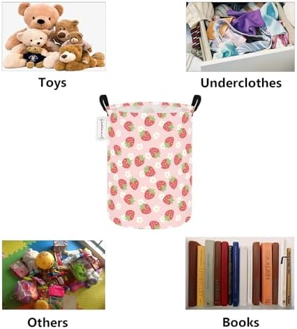 Foldable Waterproof Round Fabric Laundry Basket Home - Image 3