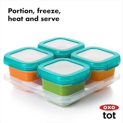 OXO Tot Baby Blocks Food Storage Containers, 6 oz - Image 4