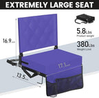 Sheenive Stadium Seats with Back Support, Padded Bleacher Seat Cushion - Image 2