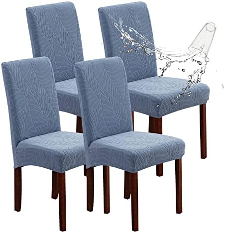 Genina Waterproof Dining Chair Covers Set of 4 Parsons Chair Slipcovers by Genina