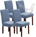 Genina Waterproof Dining Chair Covers Set of 4 Parsons Chair Slipcovers by Genina