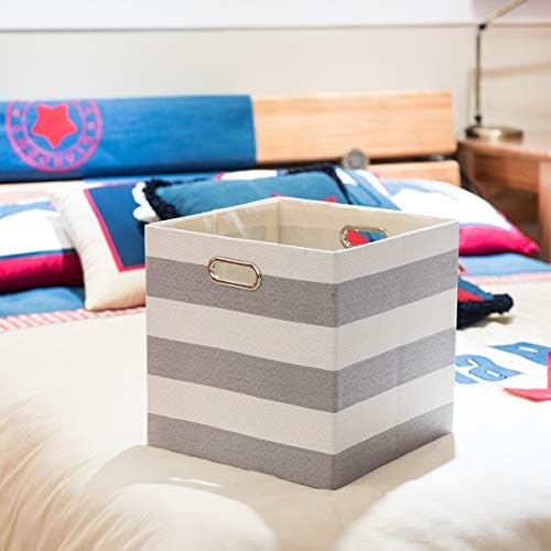 Posprica Storage Cubes, 13×13 Collapsible Storage Baskets Bins Fabric Drawers - Image 4
