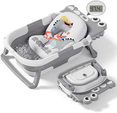 Collapsible Baby Bathtub for Newborn, Foldable Baby Bath Tub by Tavlshero