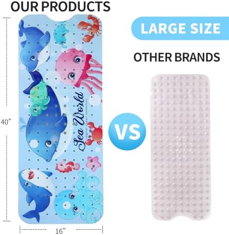 Bath Tub Shower Mat Non Slip Kids Bathtub Mat Anti Slip Baby Bath Mat - Image 3