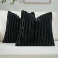 FUTEI Pack of 2 Faux Fur Throw Pillow Covers 28x28 Inch by FUTEI