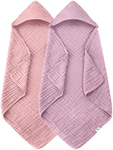 SWEET DOLPHIN Muslin Hooded Baby Bath Towels by SWEET+DOLPHIN