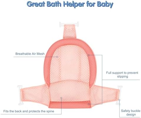 Colorlife Baby Bath Seat Support Net Infant Bathing Seat Support Mat, - Image 4