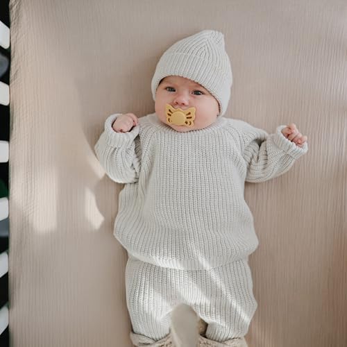 mushie Extra Soft Muslin Fitted Crib Sheet | 192 Thread Count | 28"x 52" - Image 5