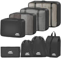 8 Set Packing Cubes for Travel Suitcase Organizer Bags Luggage Packing Cubes by YEEYAA