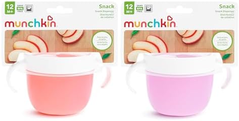 Munchkin Snack Catcher Toddler Snack Cups, No Spil, 2 Pack Containers - Image 5