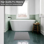 Shower Mat Non Slip Without Suction Cups 24x24 inch, PVC Loofah Bath Mat - Image 6
