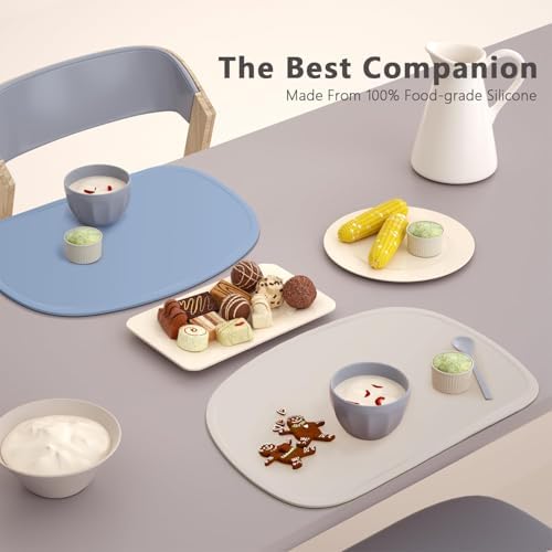 Cuddle Campus Set of 3 Silicone Placemats - Image 3