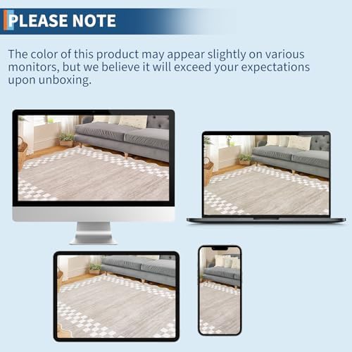 GarveeHome Hallway Runner Rug 2x6 Non Slip Scalloped Washable Kitchen Rug - Image 7