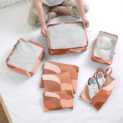 7 Set Packing Cubes Travel Luggage Organizers - Image 7