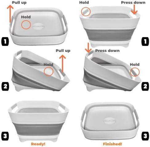 GIMWA 2.6 Gal Collapsible Baby Bottle Wash Basin - Image 6