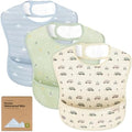 KeaBabies 3-Pack Waterproof Baby Bibs by KeaBabies