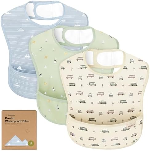 KeaBabies 3-Pack Waterproof Baby Bibs by KeaBabies